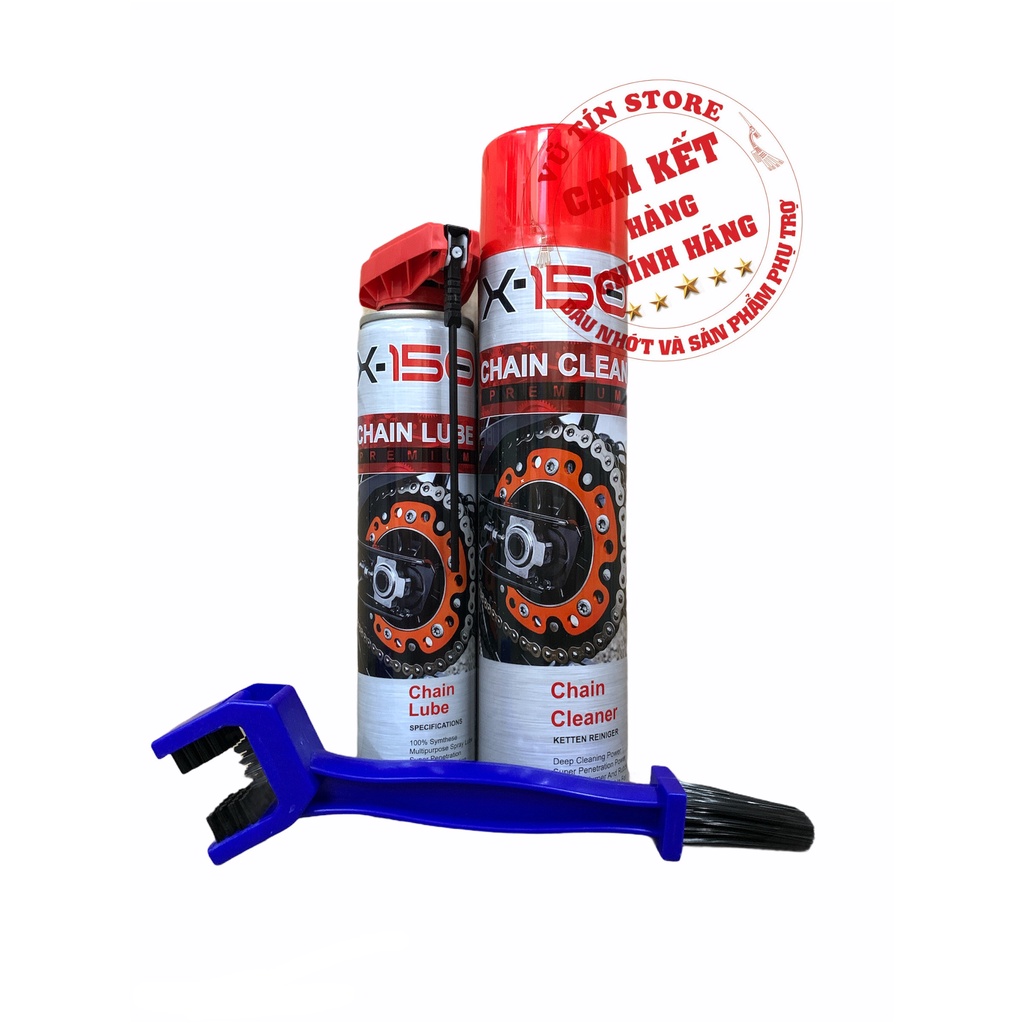 Bộ sản phẩm xịt sên Xtream X-150 Chain Cleaner &amp; Chain Lube