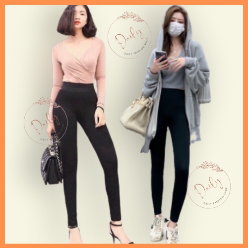 Quần Legging Nữ Xuất Hàn Cạp Cao Nâng Mông Chất COTTON Co Giãn Dày Dặn Ôm Chân Diêu Tôn Dáng | BigBuy360 - bigbuy360.vn