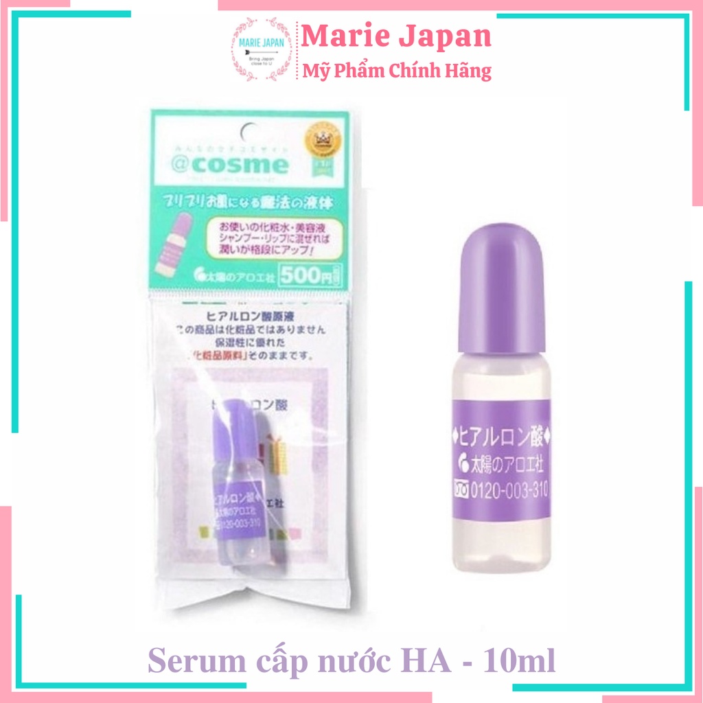 Serum cấp nước Hyaluronic Acid Ha 10ml Nhật Bản
