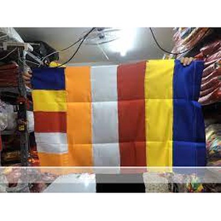 Cờ Phật giáo kích thước 0.7x1m
