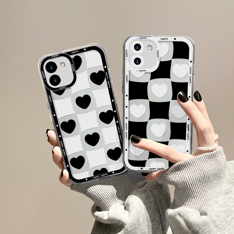 Ốp Điện Thoại TPU Mềm Trong Suốt Họa Tiết Trái Tim Cho Realme 8i C11 2021 C21Y C25 C25S C15 C12 C3 C2 Realme5 5i 6i