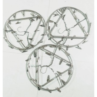 Móc kẹp phơi quần áo inox tròn hàng đẹp có khung tam giác cố định chắc chắn