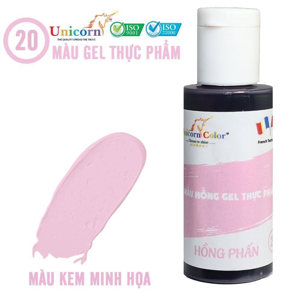 Màu thực phẩm 28g - Màu Hồng Phấn MS20 (Gel color Rose Pink) - Unicorn color