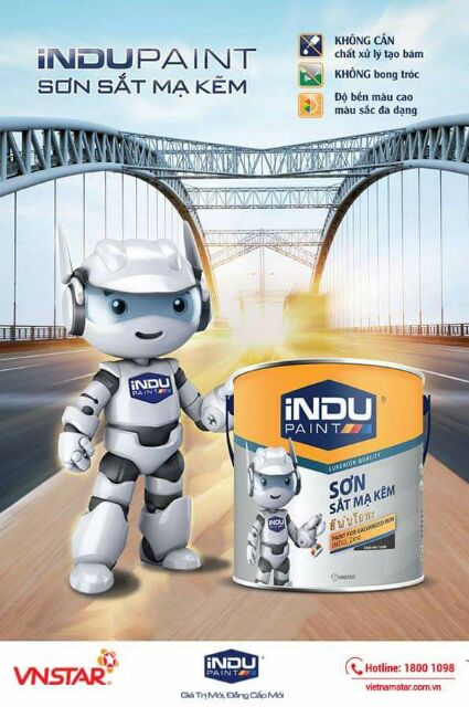 Sơn sắt mạ kẽm Indu