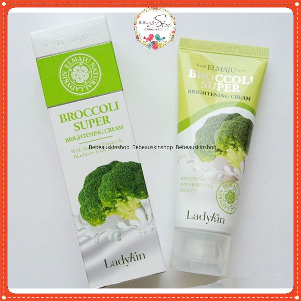 Kem dưỡng Bông Cải Xanh Ladykin Broccoli Super Brightening 60ml