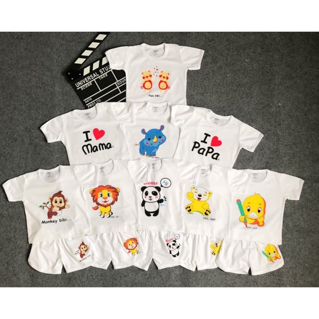 Set combo 5 bộ đồ cho bé, đồ em bé