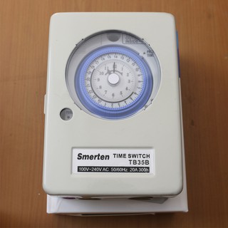 Công tắc hẹn giờ (Timer) 24h TB35B (Có hộp bảo vệ)