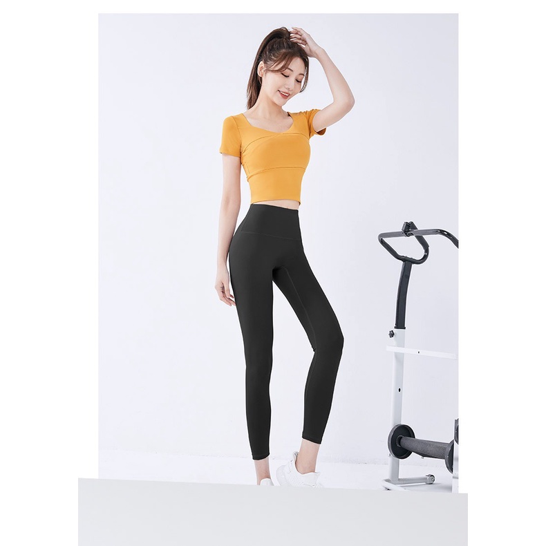 Áo Gym Nữ,Áo Yoga Mẫu Mới 2023, Dáng Cổ Áo Độc Lạ Siêu Hot - Hàng Quảng Châu Cao Cấp