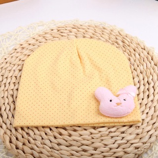 Nón cotton chấm bi kết thỏ nổi