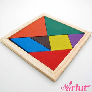 Bộ đồ chơi lắp ráp Tangram bằng gỗ phát triển tư duy cho bé
