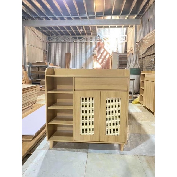 TỦ ĐỂ GIÀY PHỐI LƯỚI MÂY kt80cm