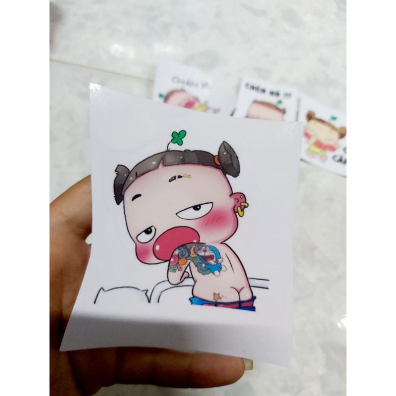 Tem Sticker Decal Quỳnh Aka 2 Cool Ngầu Dán Đt, Nón,  Xe