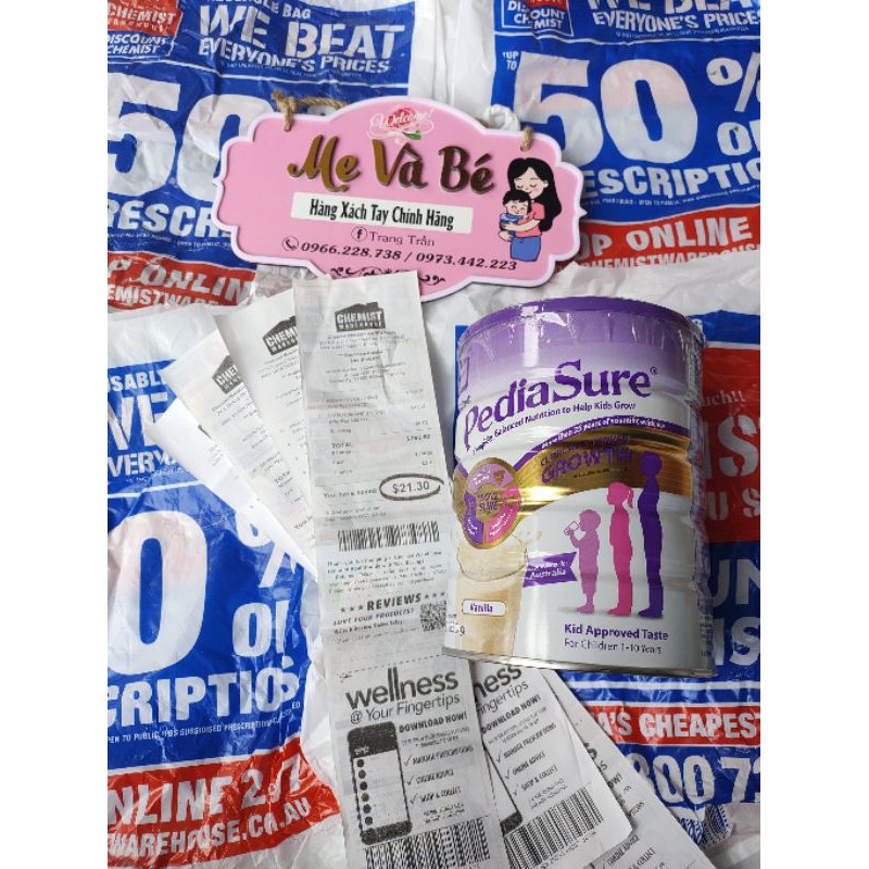 sữa pediasure úc 850g