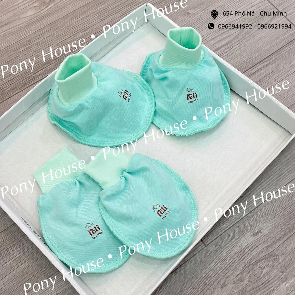 Bao Tay Chân Feli Bambi Chất Cotton Mềm Dạng Ống Bo Dày Dặn Cho Bé Sơ Sinh (Loại 1)