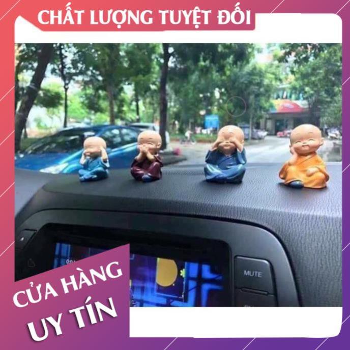 [FreeShip – Hàng loại 1] Bộ tượng tứ không 4 chú tiểu không nghe, không thấy, không nhìn, không nói - Lan Chi Mart