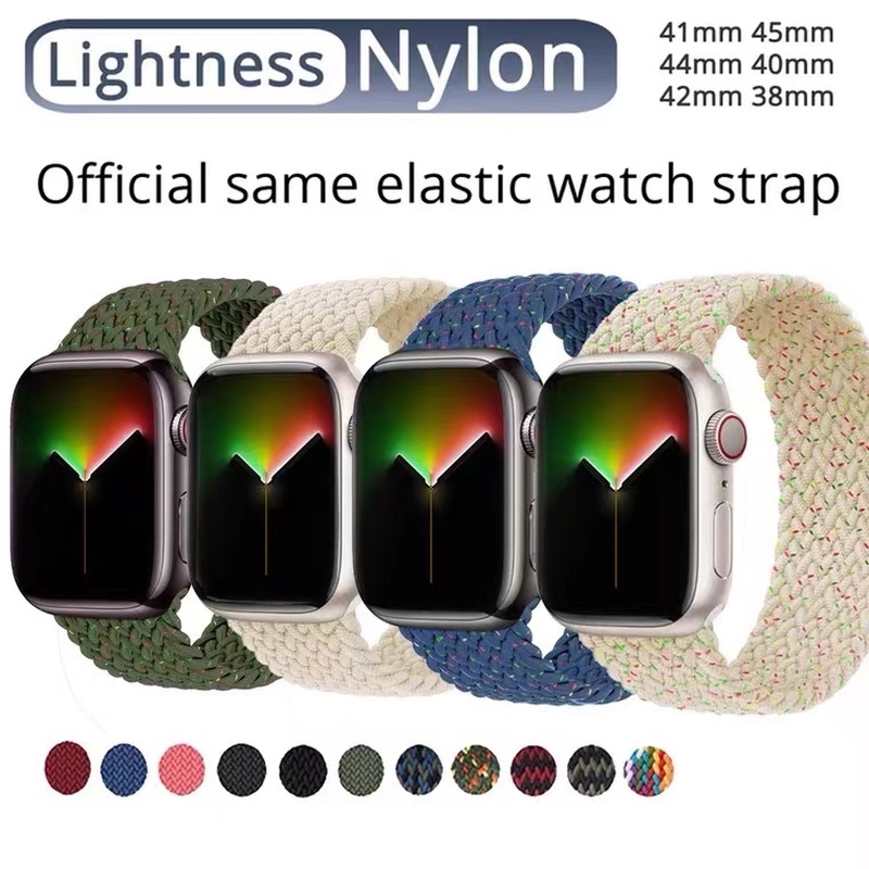 Dây Đeo Co Giãn 40mm 44mm Cho Đồng Hồ Apple Series Se 7 6 5 4 3 38mm 42mm 41mm 45mm