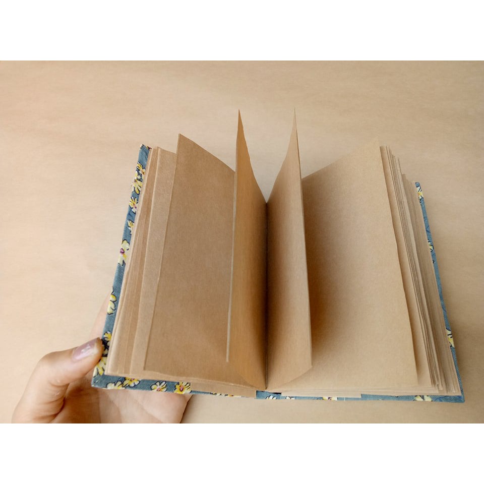 Sổ tay Handmade giấy kraft cổ điển khổ A6