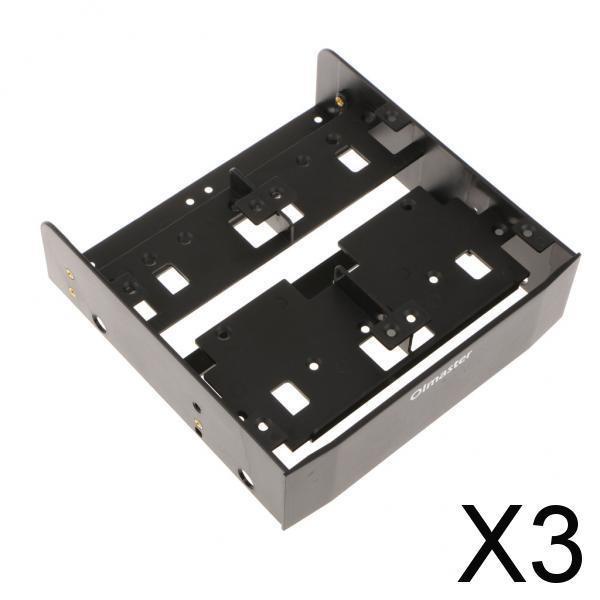 Les Fleurs  3x5.25 inch Hard Drive to 3.5 inch Front Bay Mounting Bracket Adapter Laptop