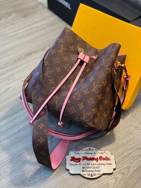 Túi Da Dây Rút Size 25 lót da 2 quai đeo kèm ảnh thật tự chụp (k hộp)