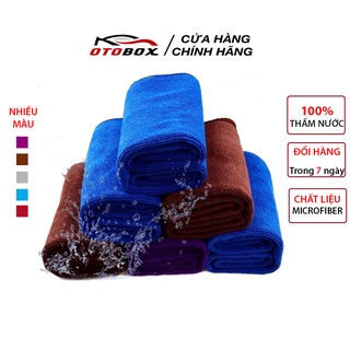 khăn lau oto microfiber chuyên dụng, khăn lau kính cho ô tô, không để lại vết mờ, sợi bông mềm