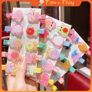 Kẹp tóc cho bé gái set 10 chiếc dễ thương cho bé