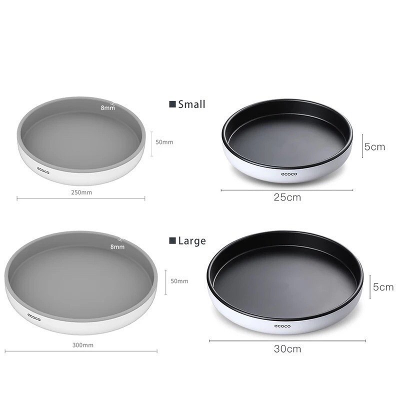 Kệ Gia Vị Xoay 306 Độ Thông Minh, Khay Để Gia Vị Nhà Bếp chất liệu Nhựa ABS- ECOCO