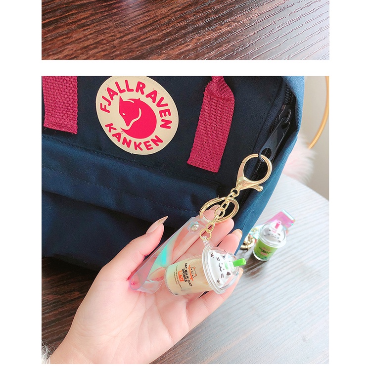 🧋🧋🧋Móc khóa ly trà sữa mèo con dễ thương nhiều màu xinh xắn MTS