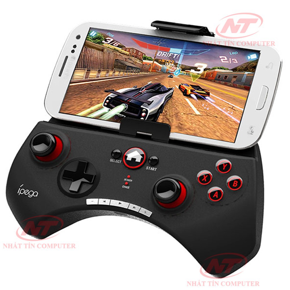 Tay cầm chơi game bluetooth IPEGA PG-9028 hỗ trợ PC/ANDROID/IOS - tích hợp TOUCH PAD(Đen) - Hàng nhập khẩu