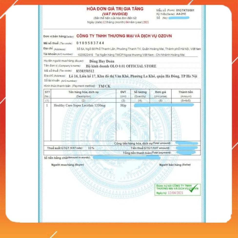 Mầm đậu nành Healthy Care Super Lecithin 1200mg Chính Hãng 100% - 100 viên Úc