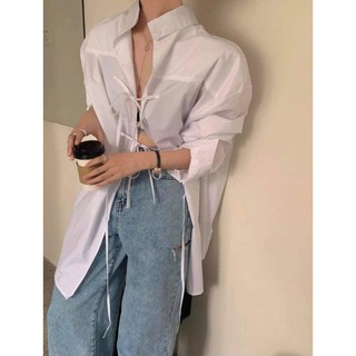 [ORDER 15-20 NGÀY] ÁO SƠ MI BUỘC DÂY TRẮNG