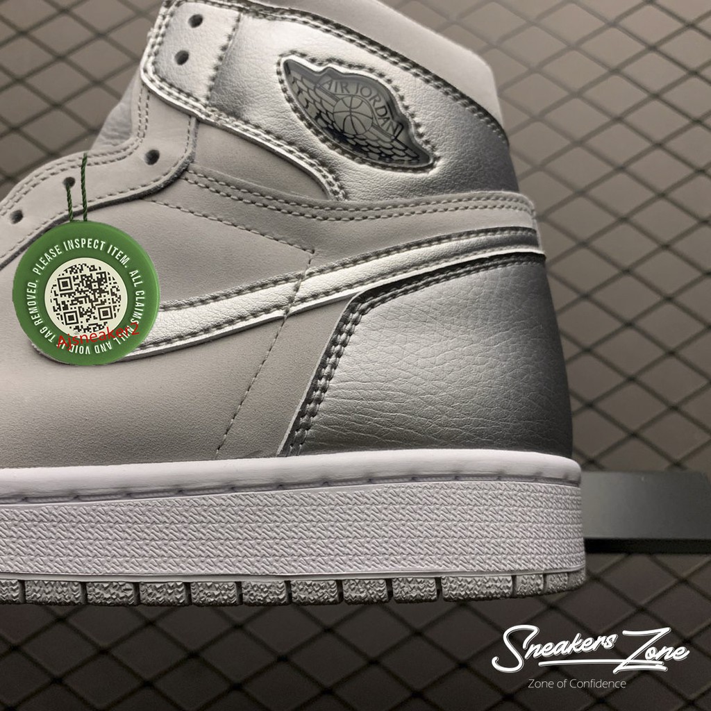 (FREESHIP+HỘP+QUÀ) Giày thể thao AIR JORDAN 1 CO Japan Neutral Grey (2020) xám bạc cao cổ | BigBuy360 - bigbuy360.vn