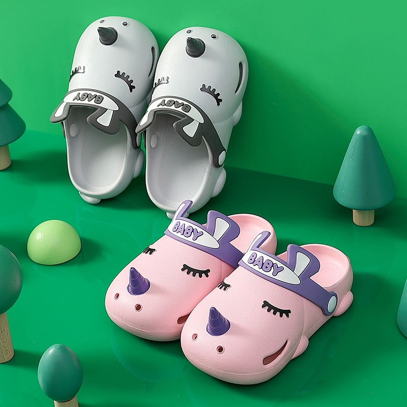 children's slippers summer boys and girls indoor soft-soled home non-slip parent-child baby children's slippers L8ZD