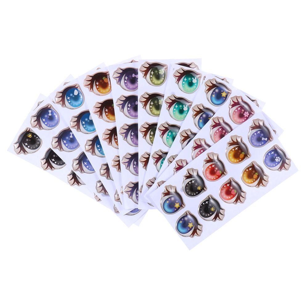 BEBETTERM Set 10 Cặp Sticker Dễ Thương Dán Trang Trí Búp Bê