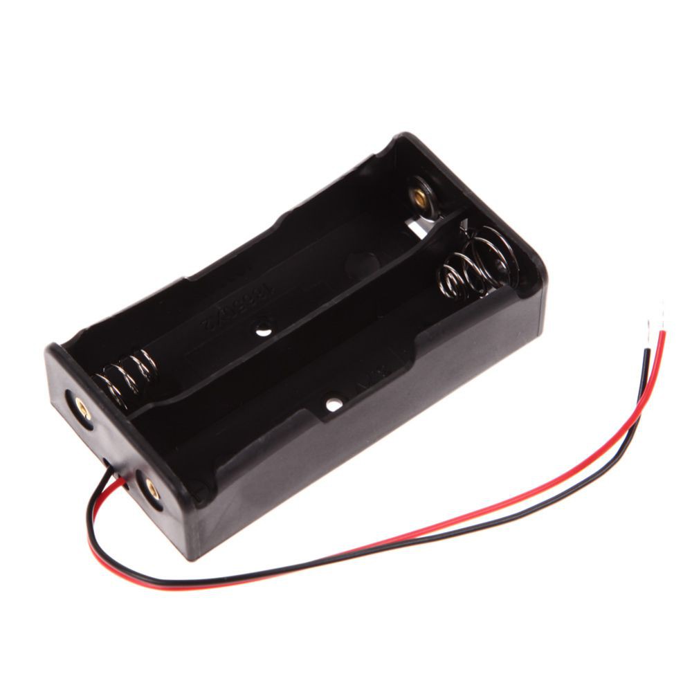 Đế pin lipo 18650 nối tiếp 2 cell loại xịn, đế gắn pin 18650 có lò xo, dây hàn sẵn và lỗ bắt vít