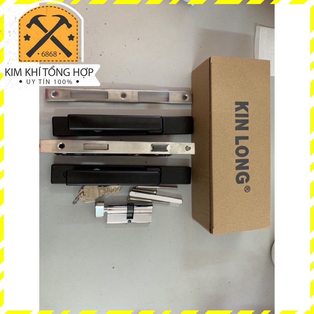 Khoá tay gạt cửa nhôm Kinlong lắp hệ Việt pháp 4500, PMA, hệ 700, hệ 1000, hệ 500, sắt hộp