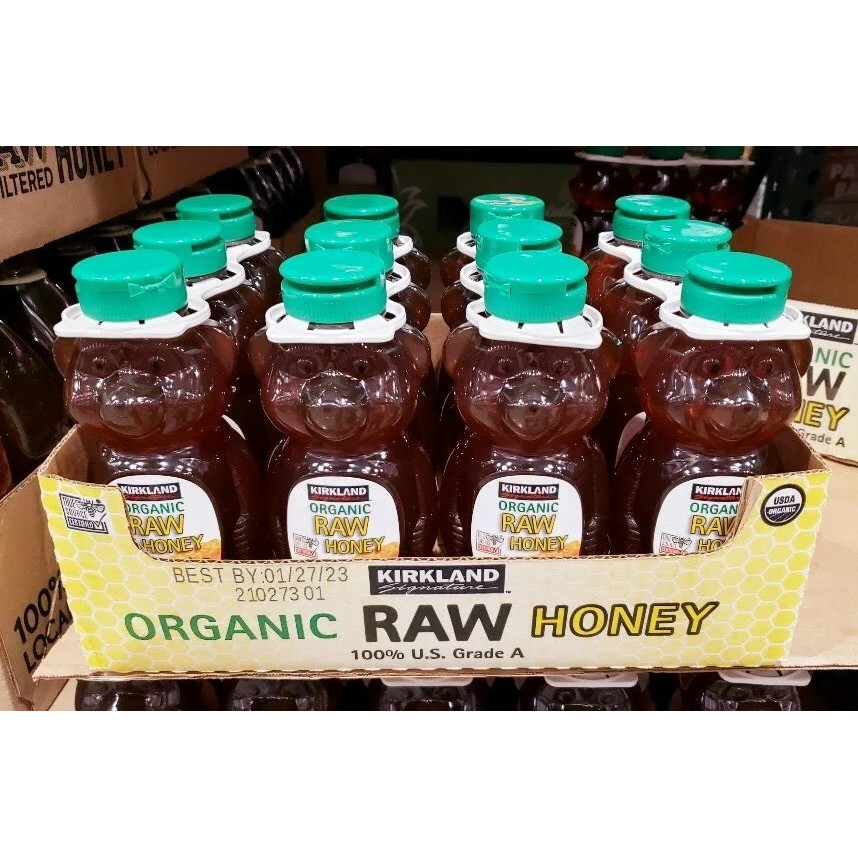 ❤️ Sale Xả Kho [Date 9/2022] Mật ong gấu hữu cơ Kirkland Organic Raw Honey 680g Mỹ