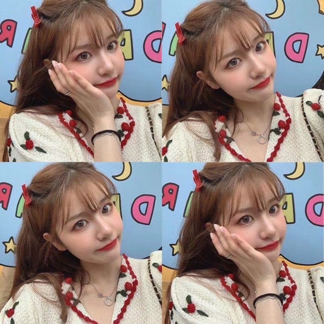 ÁO LEN CROPTOP THÊU HOA VIỀN ĐỎ