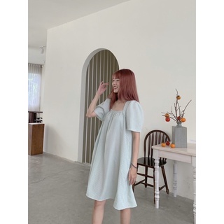 D12 - Đầm caro mint
