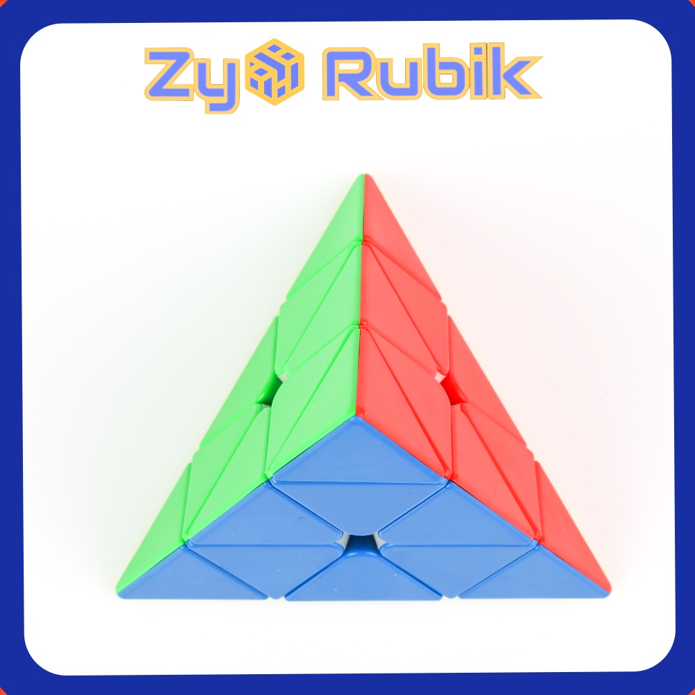 [Rubik biến thế] Rubik Kim Tự Tháp Meilong Pyraminx M Stickerless không viền ( Có nam châm ) - ZyO Rubik