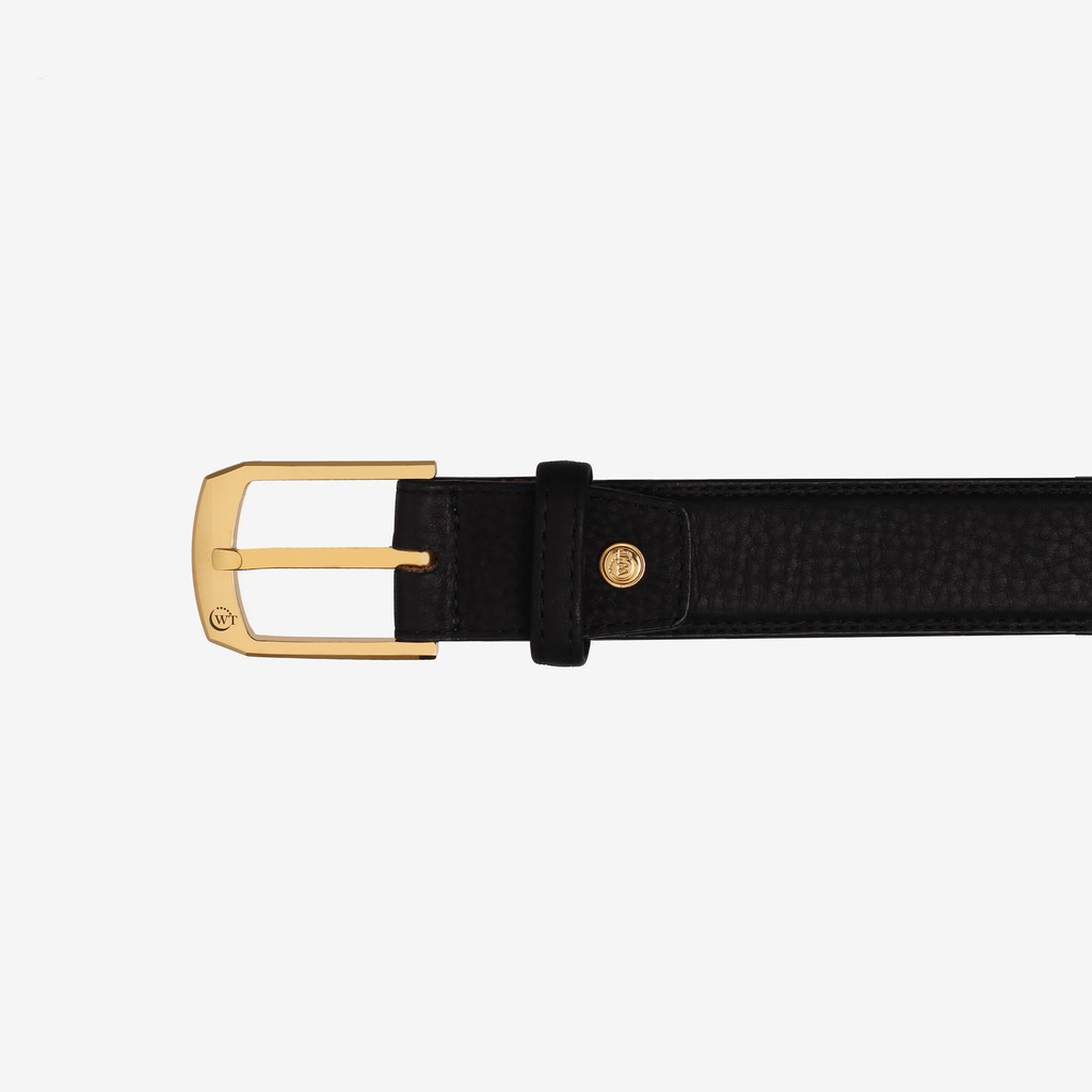 Thắt Lưng Nam Da Bò Cao Cấp Mặt Khóa Tungsten Màu Nâu, Màu Đen WT Leather 129011501, 129011502