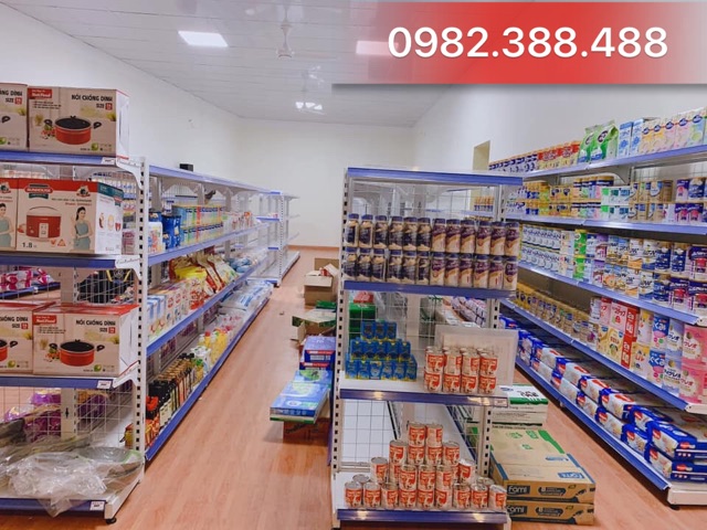 Kệ trưng bày sữa Cao 1m8 dài 1m2 5 tầng