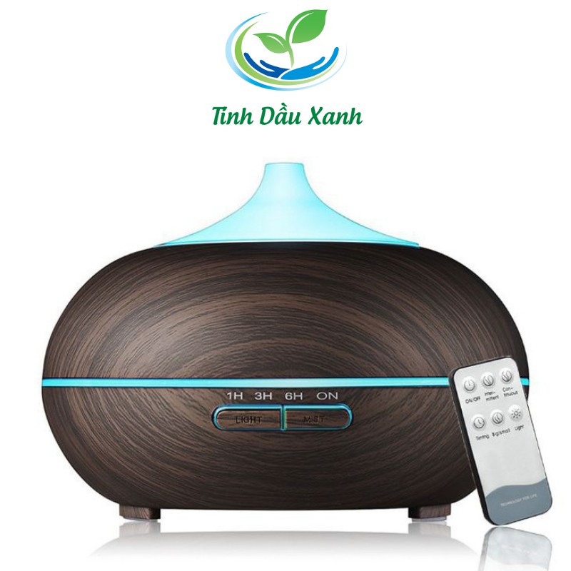 Combo Máy xông tinh dầu Tinh dầu Xanh loại 500 ml giúp khuếch tán tinh dầu tặng tinh dầu 10ml  giúp khử mùi