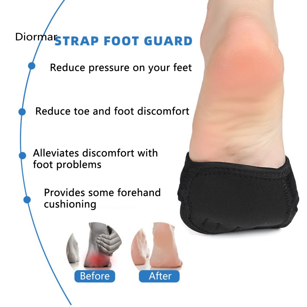 Đệm Lót Chân Ngắn Màu Đen Giảm Đau Chuyên Nghiệp