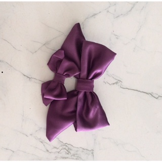 Nơ nguyên liệu làm kẹp tóc nơ tiểu thư phong cách hàn quốc handmade