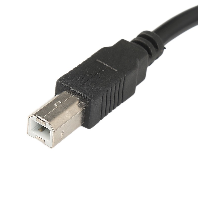 2021 USB 2.0 1.5m Printer Cable USB TType A Male to B Female Adapter Connector for  Printer Scannner Computer Device [BLACKPINK]
