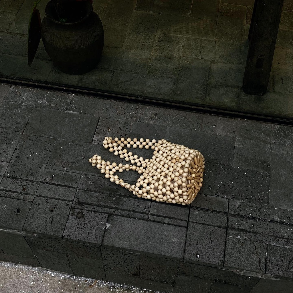 Lily Bamboo Bag | Túi Bucket Dáng Hộp Kết Hạt Tre Mộc Phong Cách Vintage