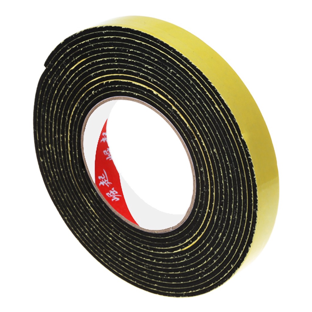 Cuộn Băng Keo Xốp Đen 20mm X 3mm Dày 5m