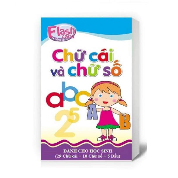 Flashcard Bộ thẻ chữ cái và số cho bé làm quen vào lớp 1