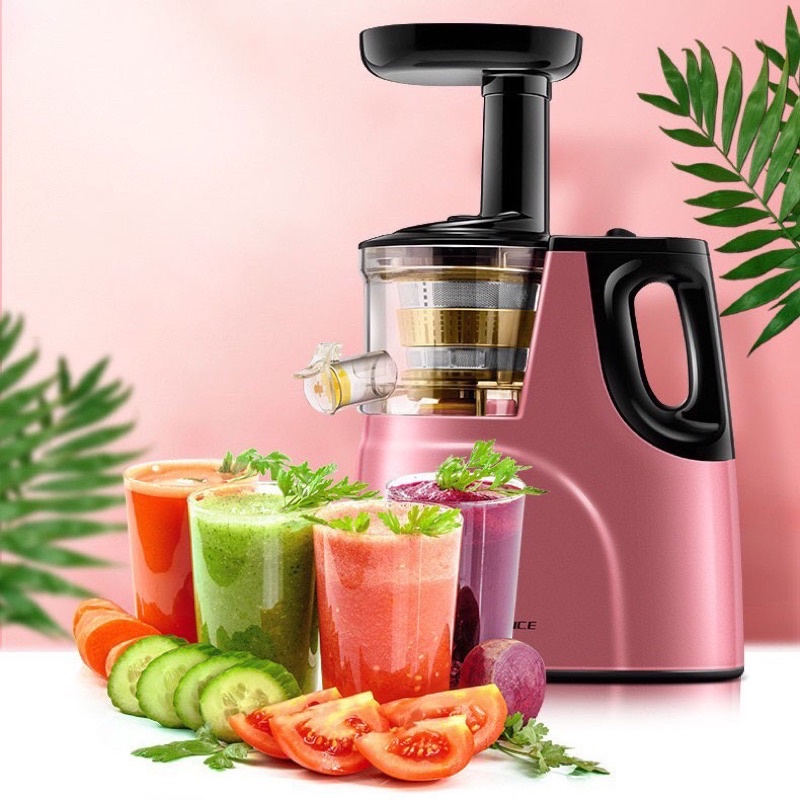 Máy ép chậm SLOW JUICER, Máy ép trái cây- Vắt kiệt bã công suất 150W - Tặng 2 cốc đựng nước  [ Bảo hành 12 tháng]