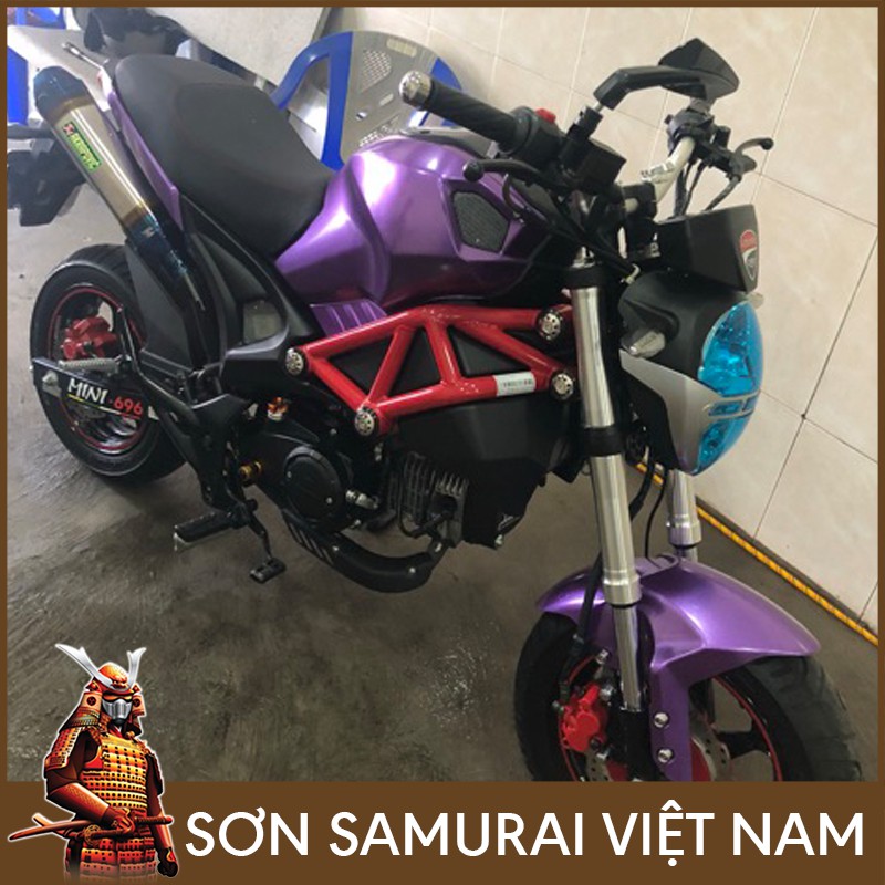 Combo sơn Samurai màu tím đậm 1142